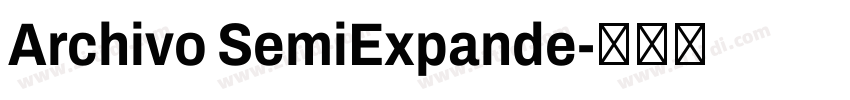 Archivo SemiExpande字体转换